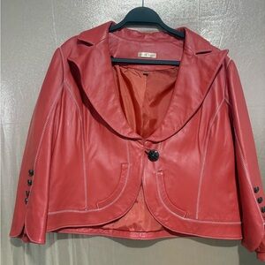 Wilsons Leather Red Women's Blazer